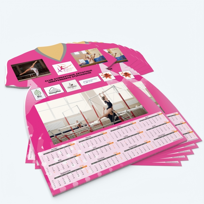 Calendrier photo Maillot de Gym - Minimum de commande : 25 exemplaires