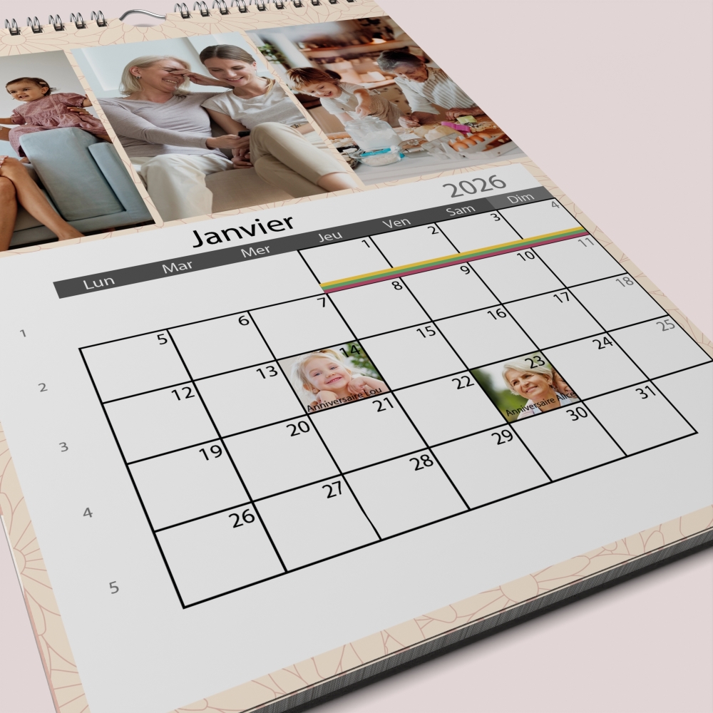 Calendrier PHOTO DATE