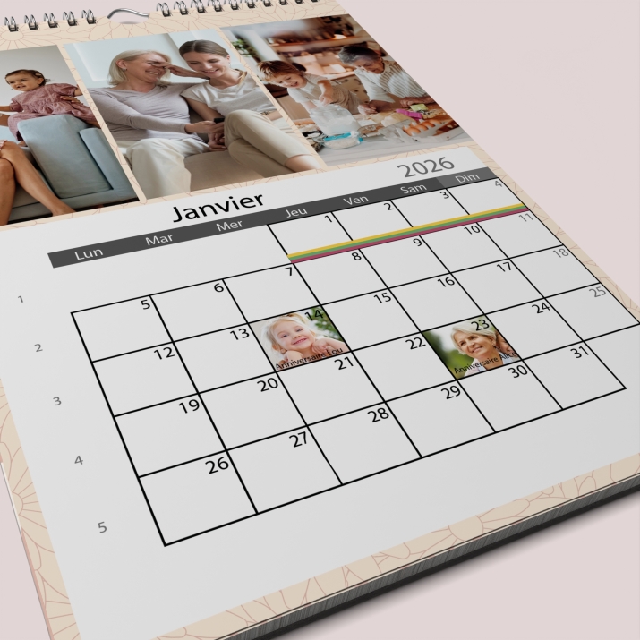 Calendrier PHOTO DATE