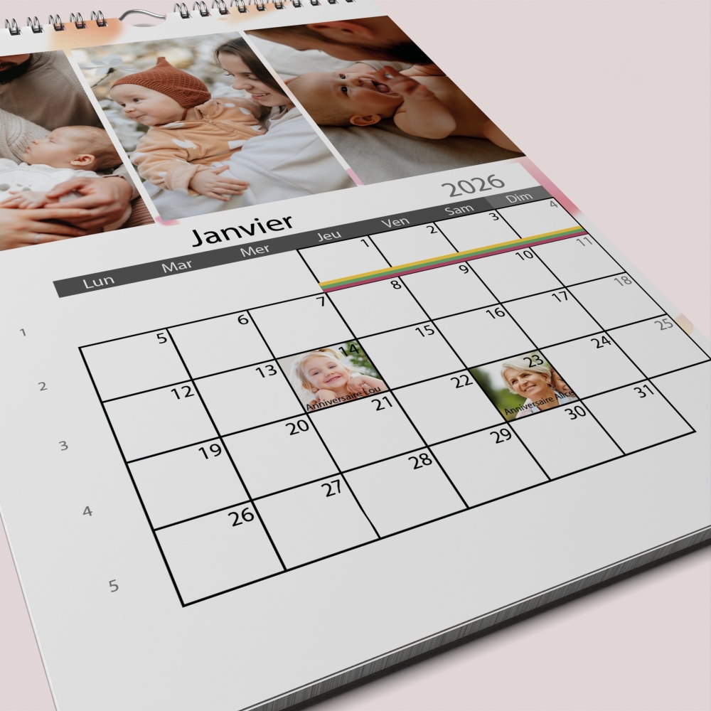 Calendrier PHOTO DATE