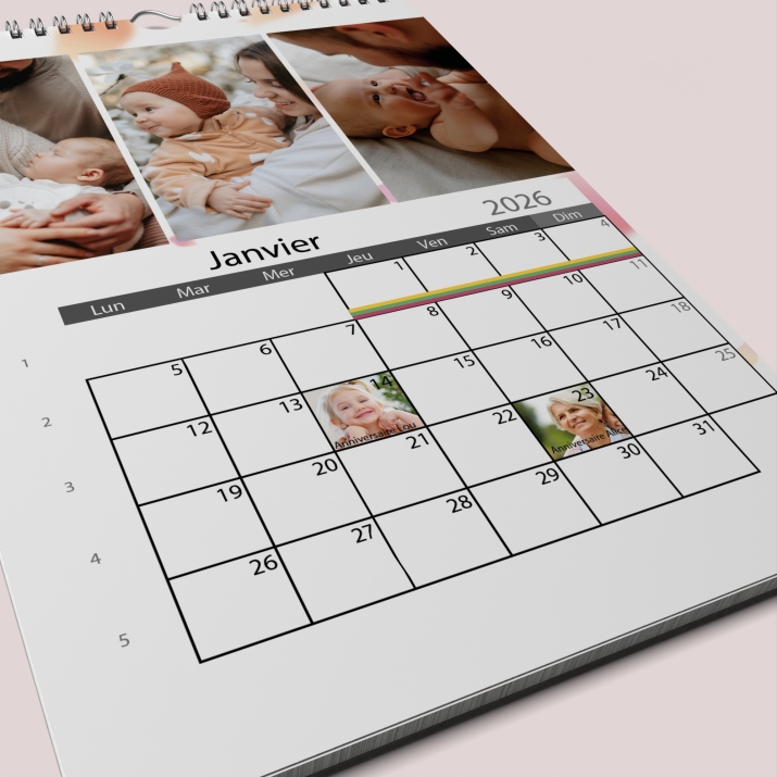 Calendrier PHOTO DATE