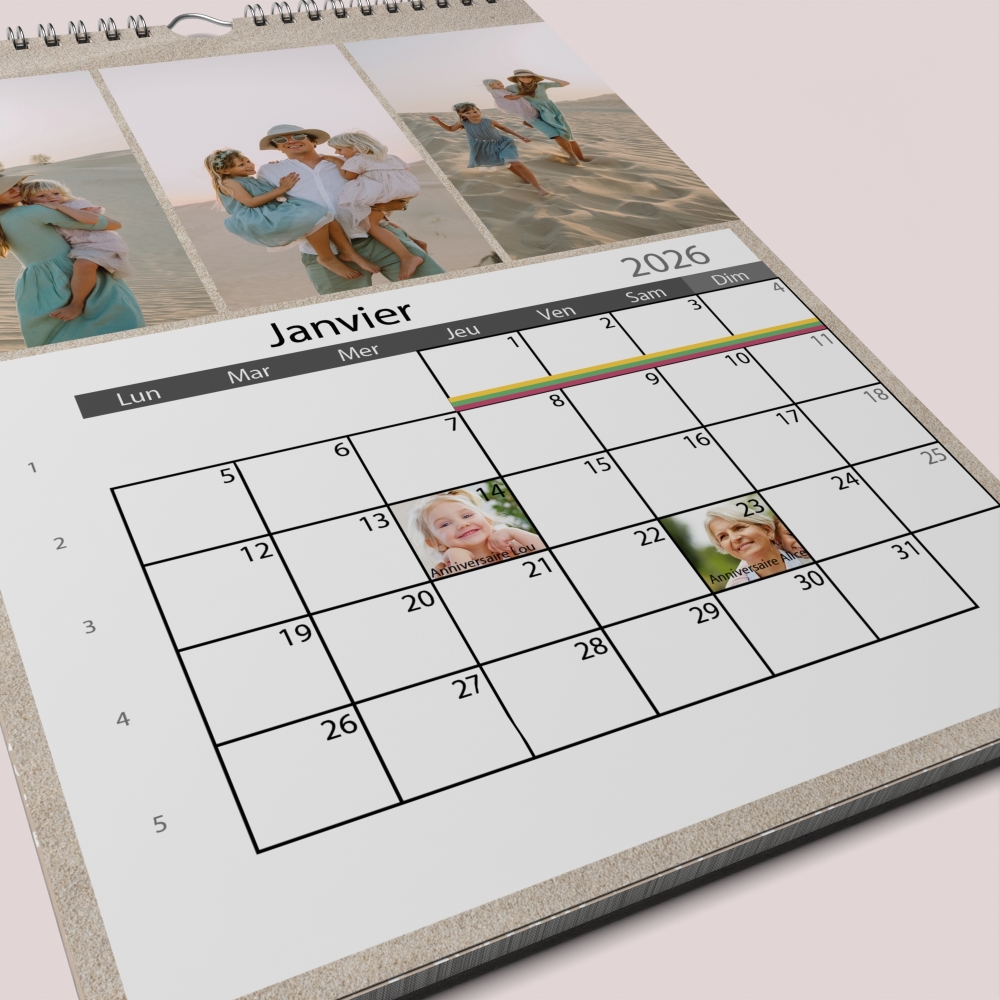 Calendrier PHOTO DATE