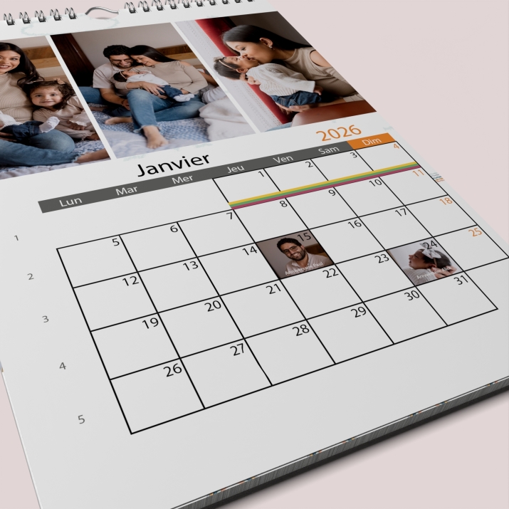 Calendrier PHOTO DATE