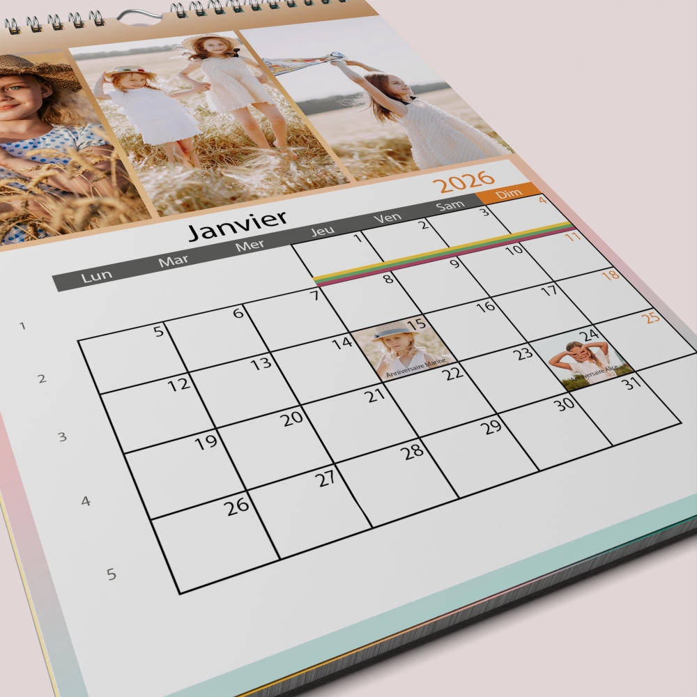 Calendrier PHOTO DATE