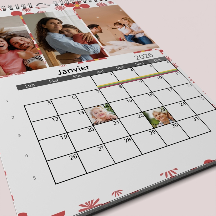 Calendrier PHOTO DATE