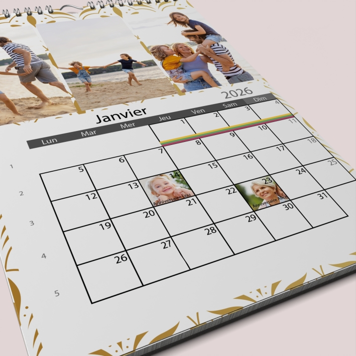 Calendrier PHOTO DATE