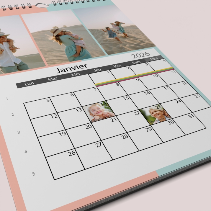 Calendrier PHOTO DATE
