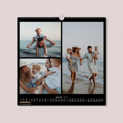 Calendrier photo CARRE mural