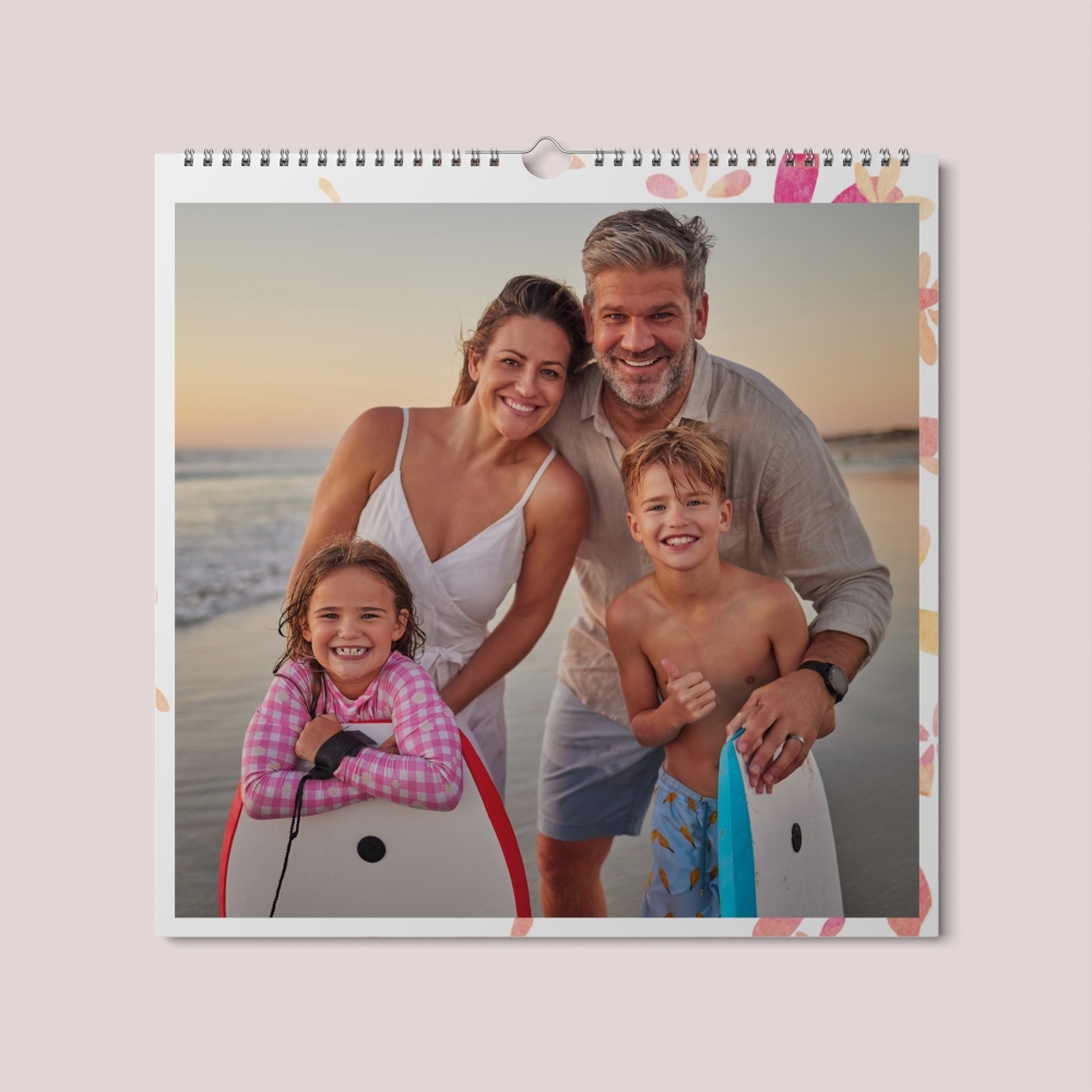 Calendrier photo CARRE mural