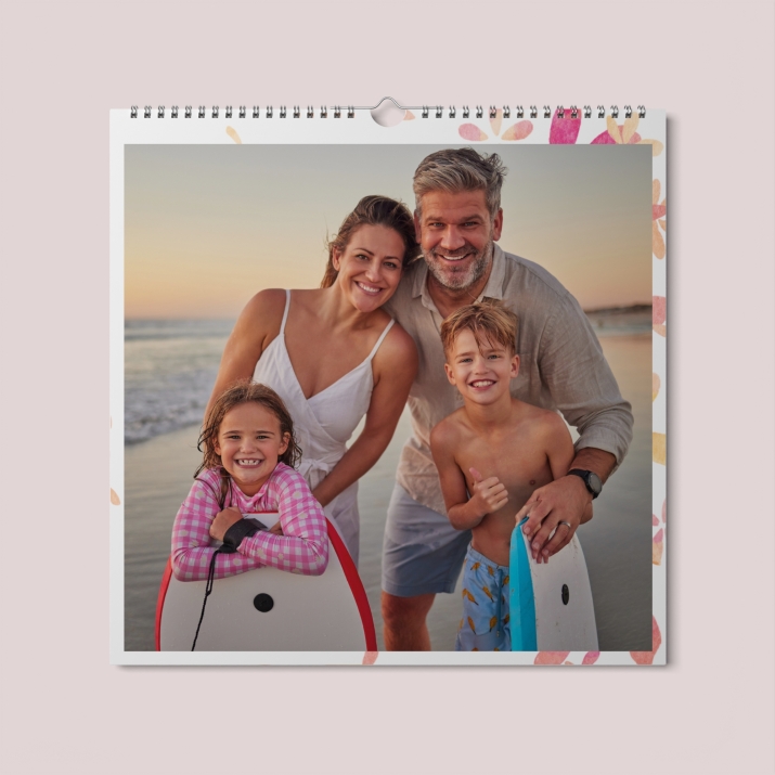 Calendrier photo CARRE mural