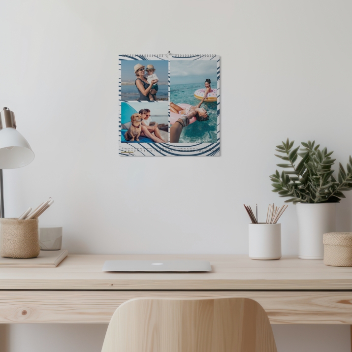 Calendrier photo CARRE mural