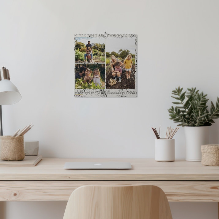 Calendrier photo CARRE mural