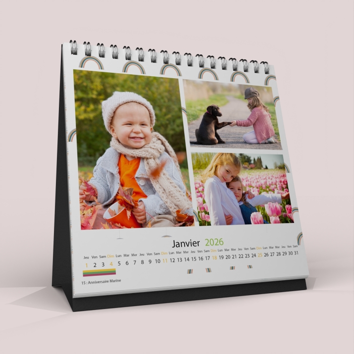 Calendrier LUXE CARRE de bureau