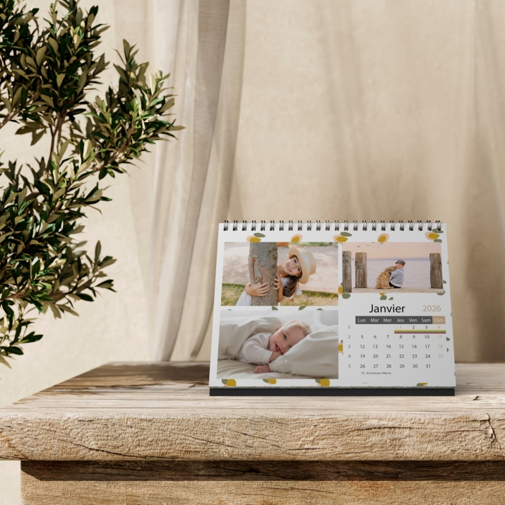Calendrier LUXE PANO de bureau