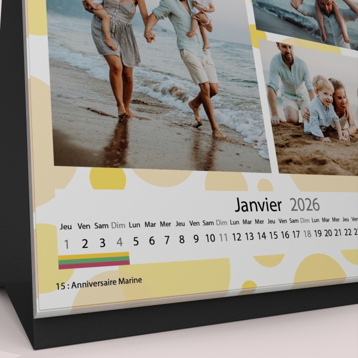 Calendrier LUXE CARRE de bureau