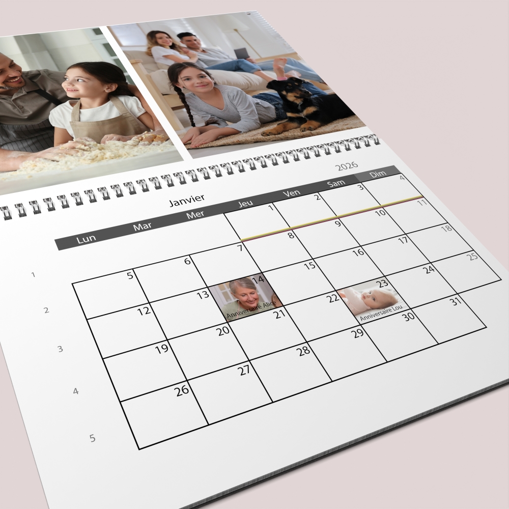 Calendrier photo GÉANT XXL PHOTO DATE