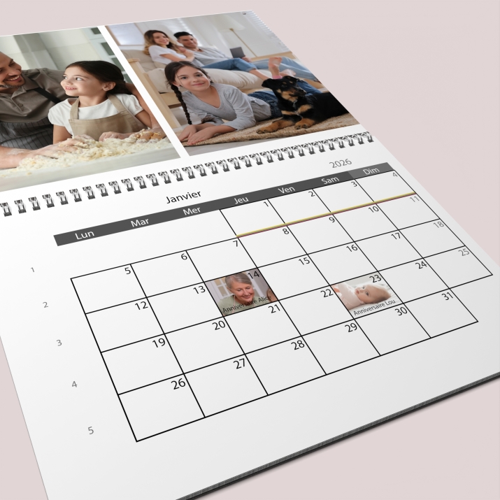 Calendrier photo GÉANT XXL PHOTO DATE