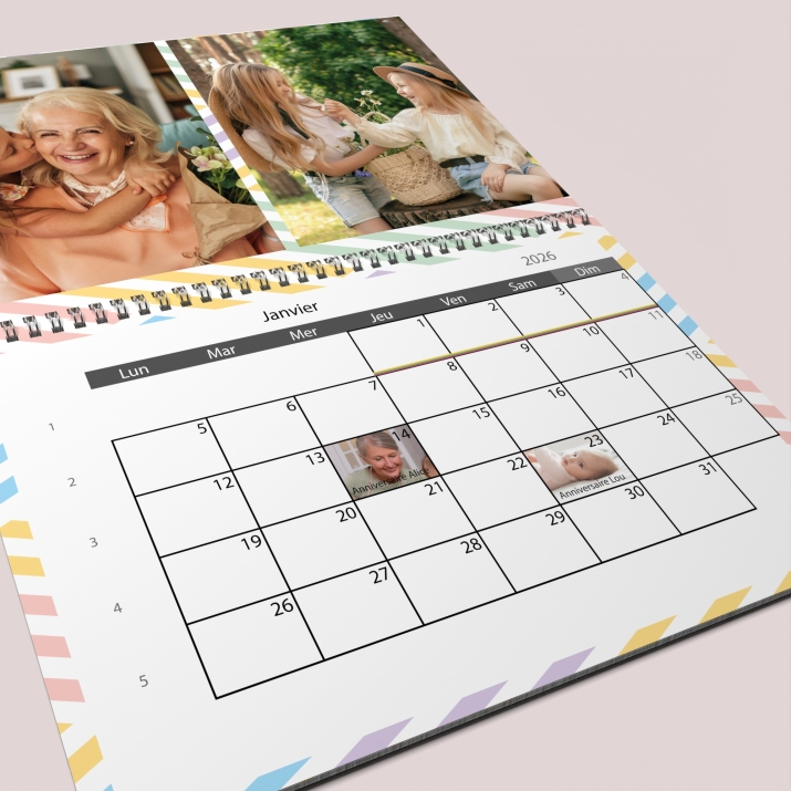 Calendrier photo GÉANT XXL PHOTO DATE