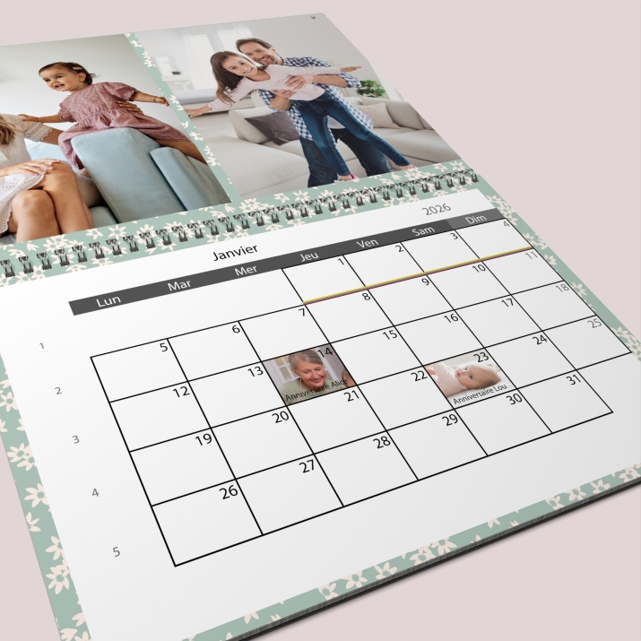 Calendrier photo GÉANT XXL PHOTO DATE
