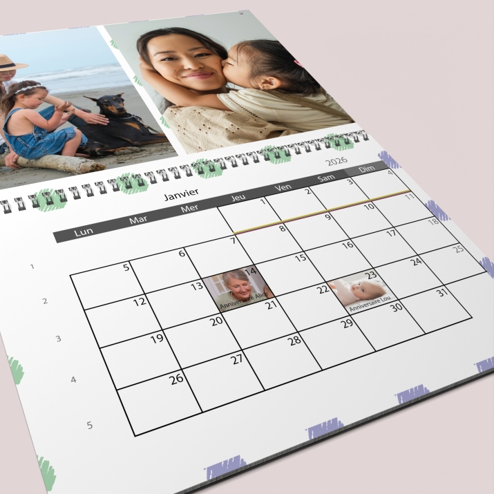 Calendrier photo GÉANT XXL PHOTO DATE