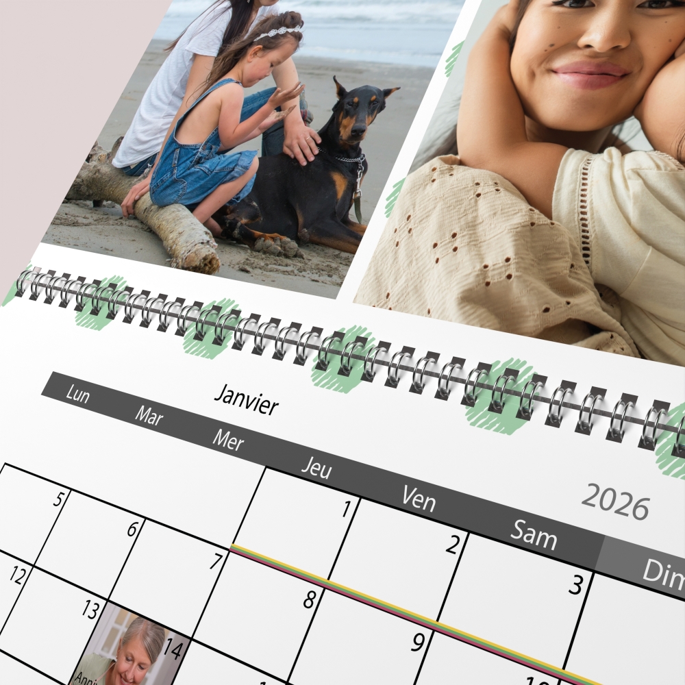 Calendrier photo GÉANT XXL PHOTO DATE