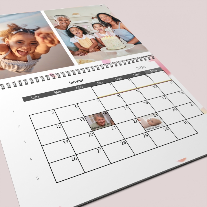 Calendrier photo GÉANT XXL PHOTO DATE