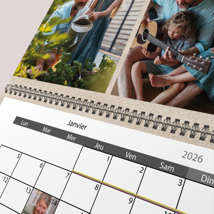 Calendrier photo GÉANT XXL PHOTO DATE