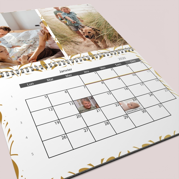 Calendrier photo GÉANT XXL PHOTO DATE