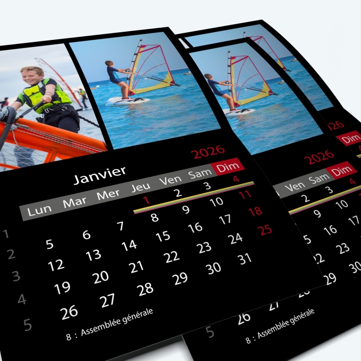 Calendrier agrafé Classic - Minimum de commande : 25 exemplaires