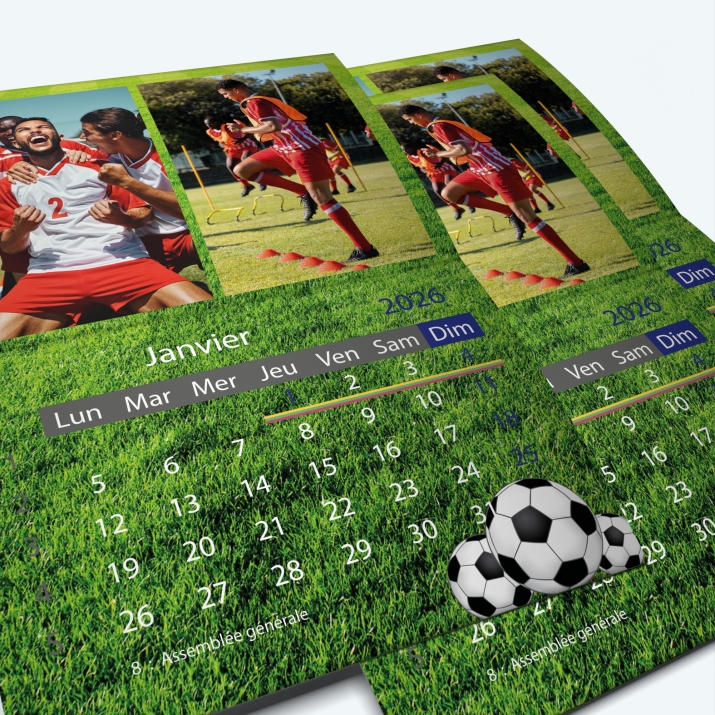 Calendrier agrafé Classic - Minimum de commande : 25 exemplaires