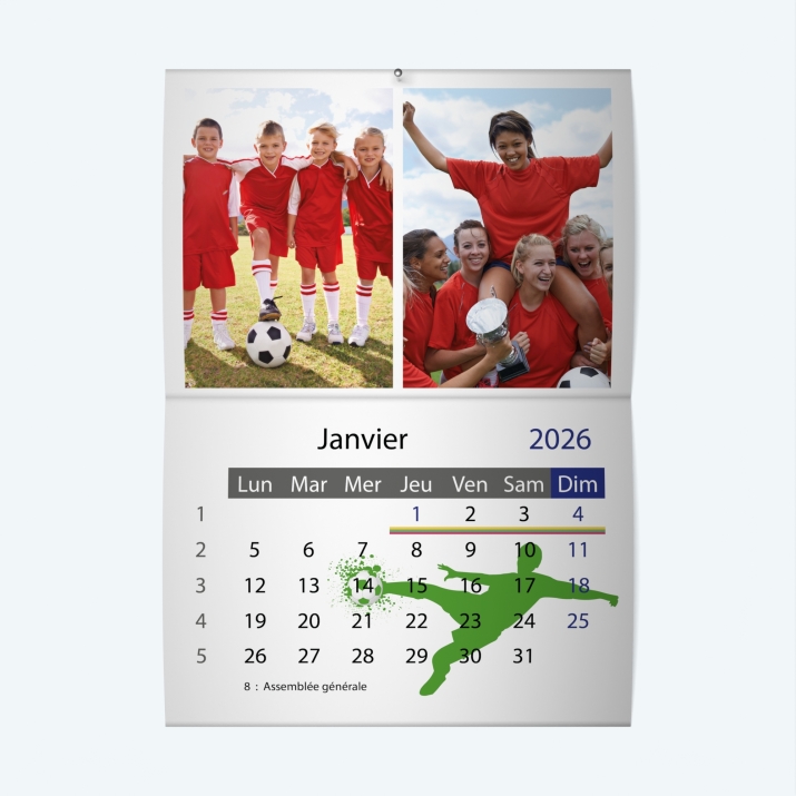 Calendrier agrafé Classic