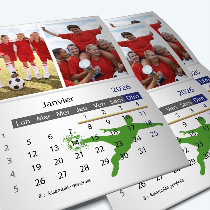 Calendrier agrafé Classic - Minimum de commande : 25 exemplaires