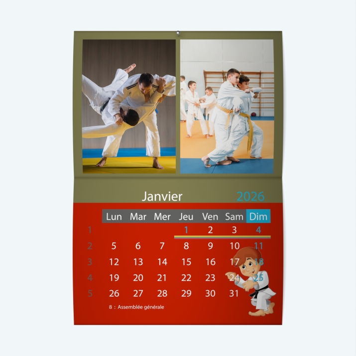 Calendrier agrafé Classic