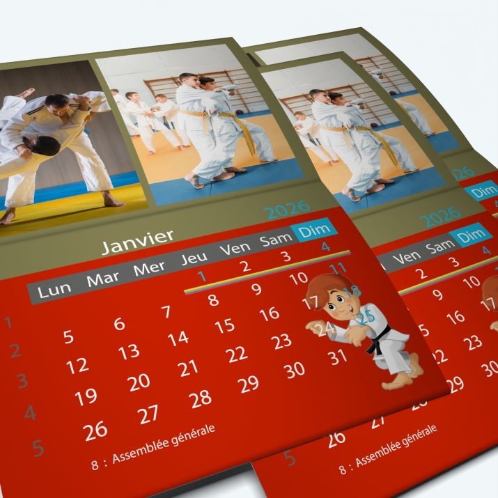 Calendrier agrafé Classic - Minimum de commande : 25 exemplaires