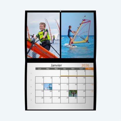 Calendrier agrafé Photo Date
