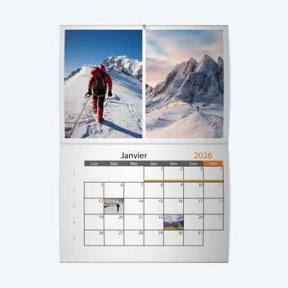 Calendrier agrafé Photo Date