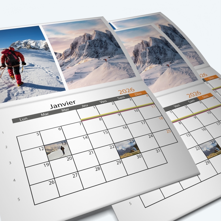Calendrier agrafé Photo Date