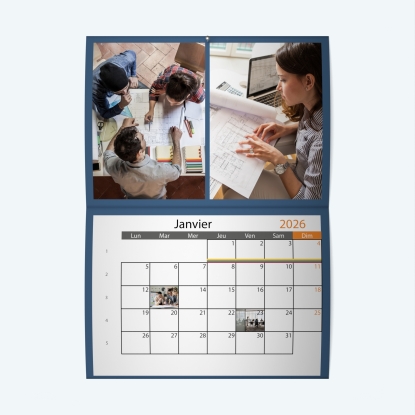 Calendrier agrafé Photo Date