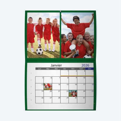 Calendrier agrafé Photo Date
