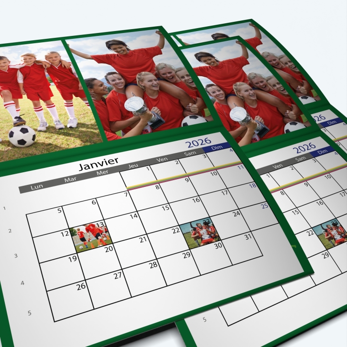 Calendrier agrafé Photo Date