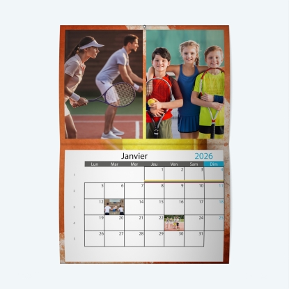 Calendrier agrafé Photo Date