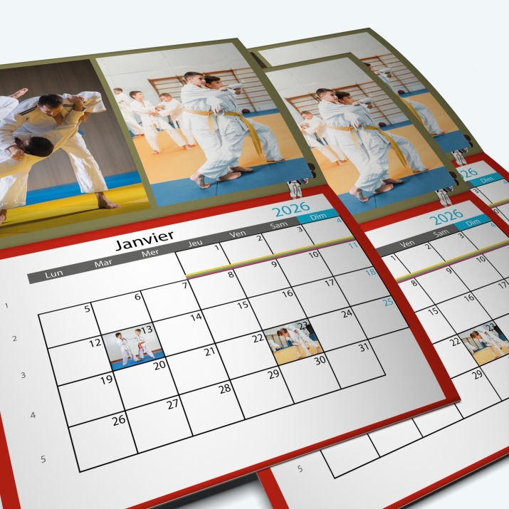 Calendrier agrafé Photo Date