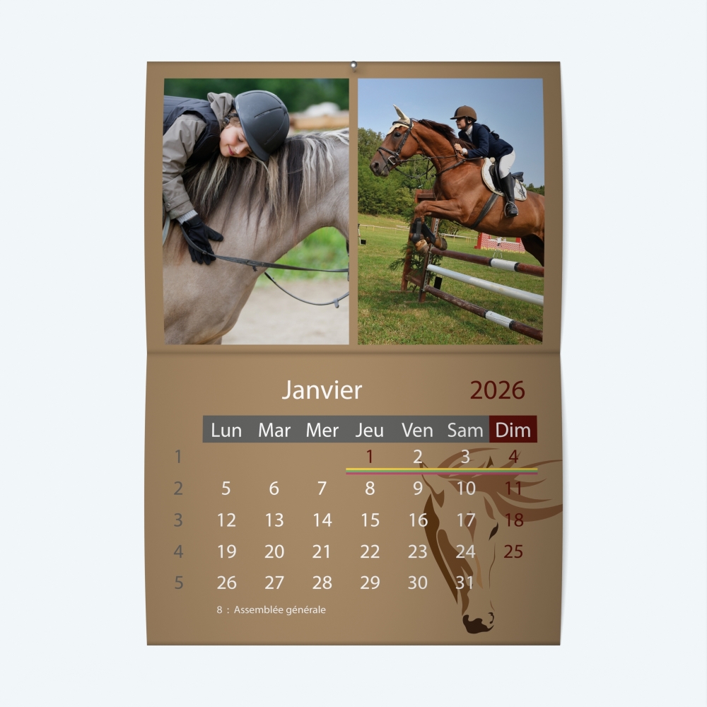 Calendrier agrafé Classic