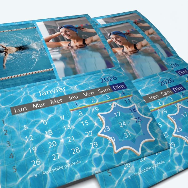 Calendrier agrafé Classic - Minimum de commande : 25 exemplaires