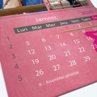 Calendrier agrafé Classic - Grille calendaire personnalisable