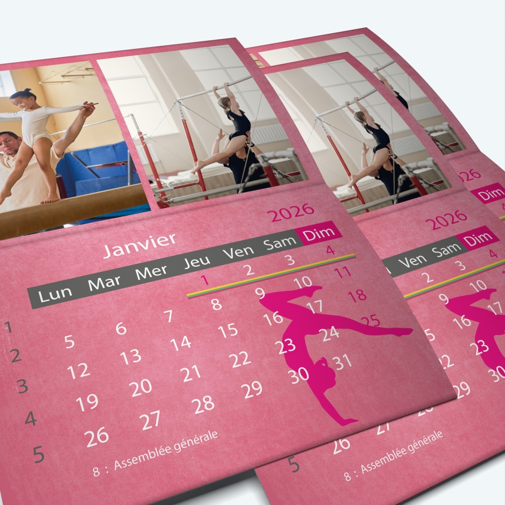 Calendrier agrafé Classic - Minimum de commande : 25 exemplaires