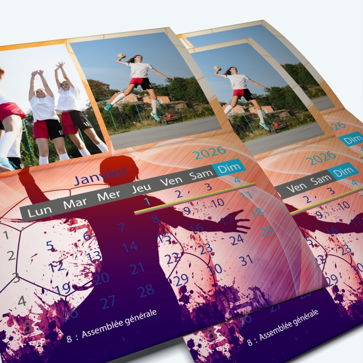 Calendrier agrafé Classic - Minimum de commande : 25 exemplaires