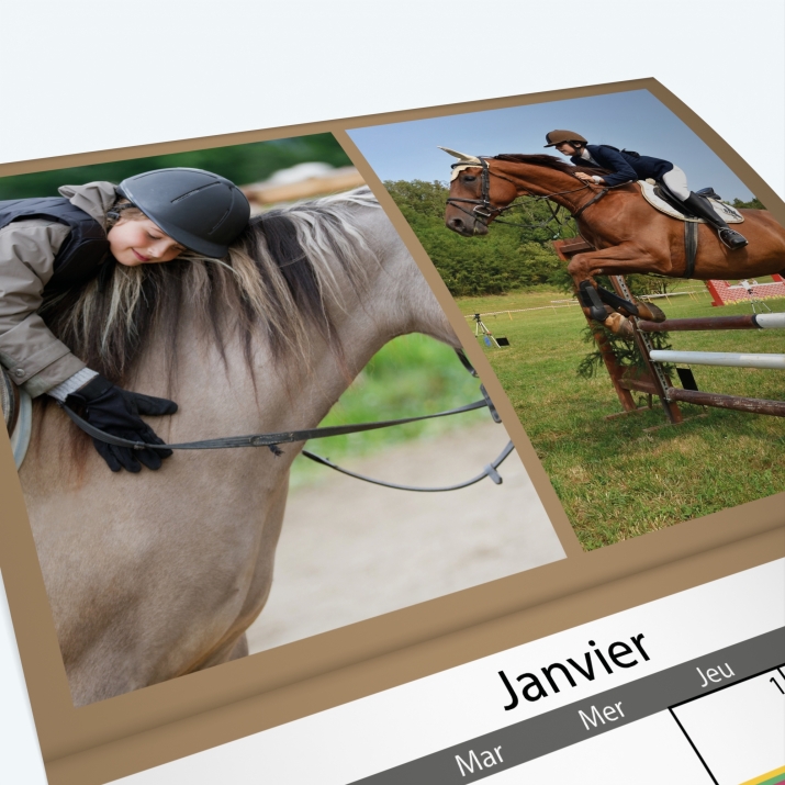 Calendrier agrafé Photo Date