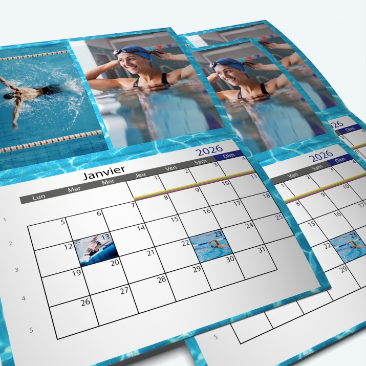 Calendrier agrafé Photo Date
