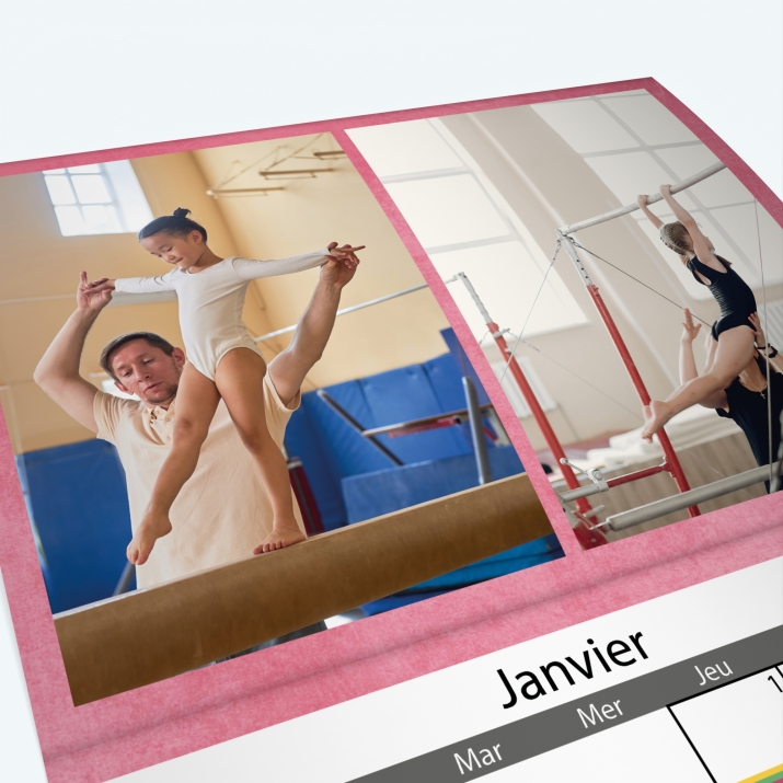 Calendrier agrafé Photo Date